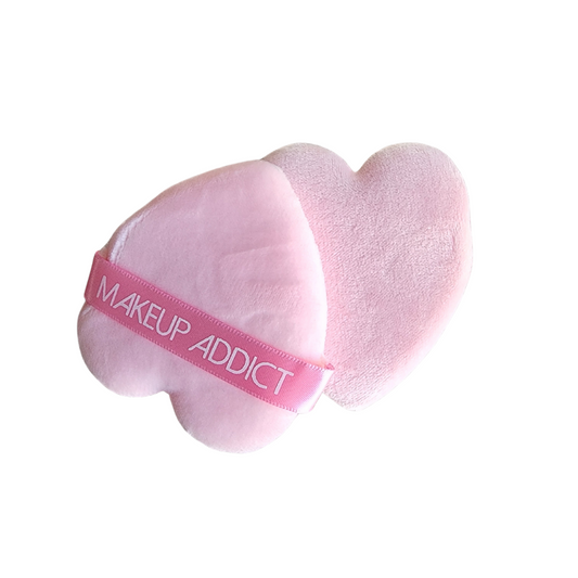 Heart Shaped Velvet Powder Puff